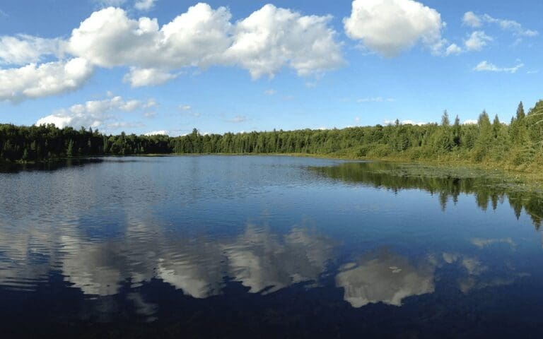 Secluded private lake